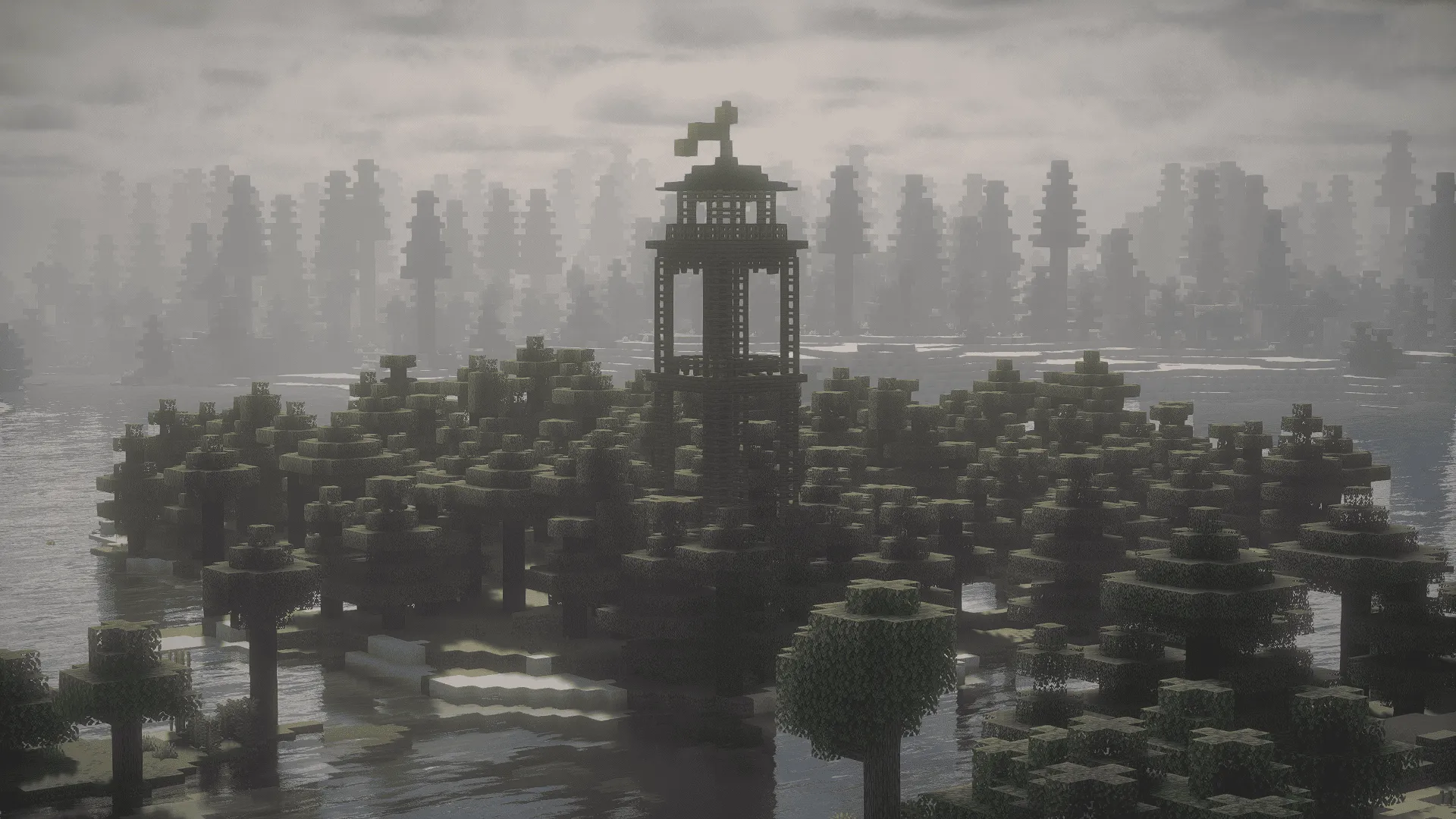 SSP - Abandoned Watchtowers [Structure Spooks Series] — скриншот 1 (Моды, Minecraft)