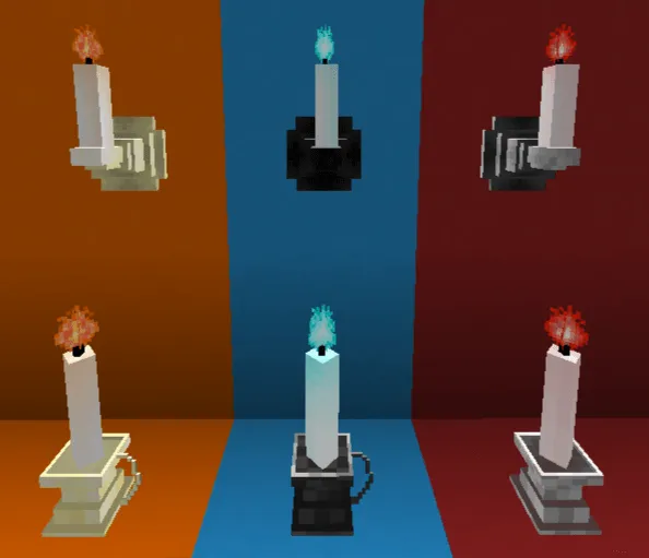 Torches to Hand Candles! — скриншот 1 (Текстуры, Minecraft)