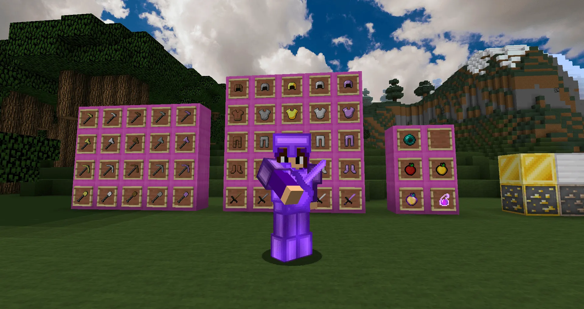 V7_NeOZz - Privat Purple [x32] — скриншот 1 (Текстуры, Minecraft)