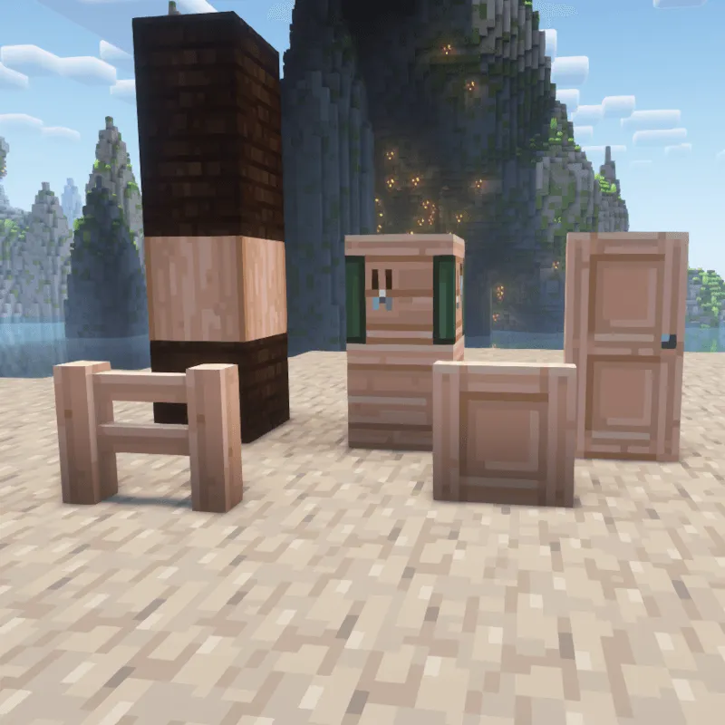 Whimscape x Oh The Biomes We've Gone — скриншот 16 (Текстуры, Minecraft)