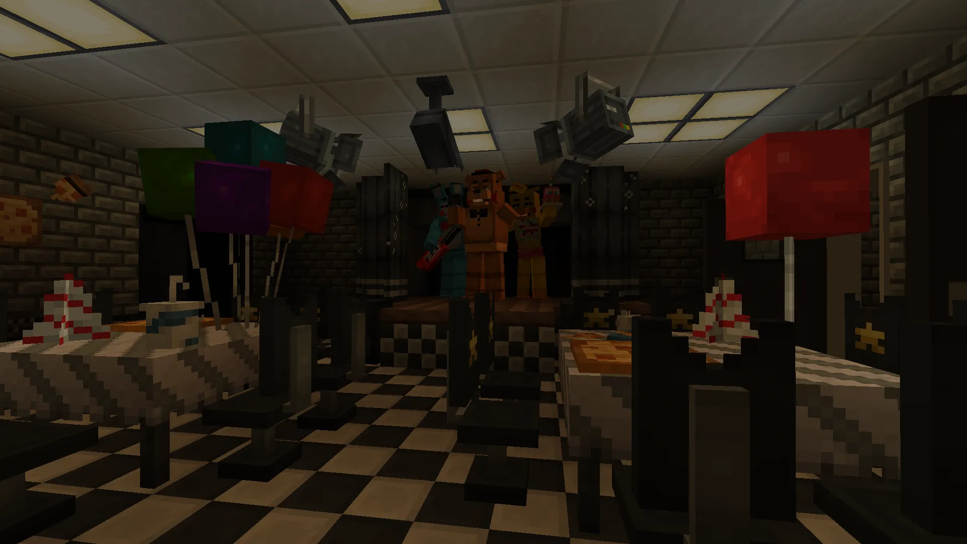 FNAF map (modded), Карты, Minecraft