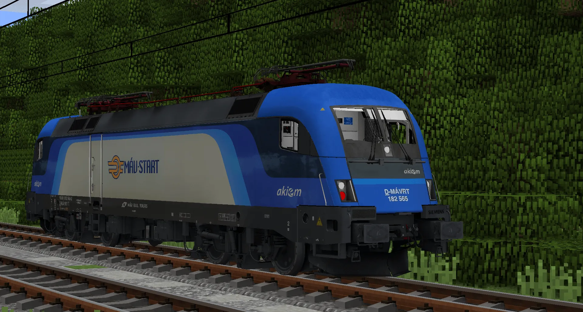 [IR/Immersiverailroading] ES64U2 Akiem MÁV RAIL TOURS Taurus — скриншот 1 (Текстуры, Minecraft)