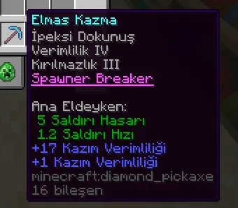 Spawner Pickaxe Enchantment, Дата-паки, Minecraft