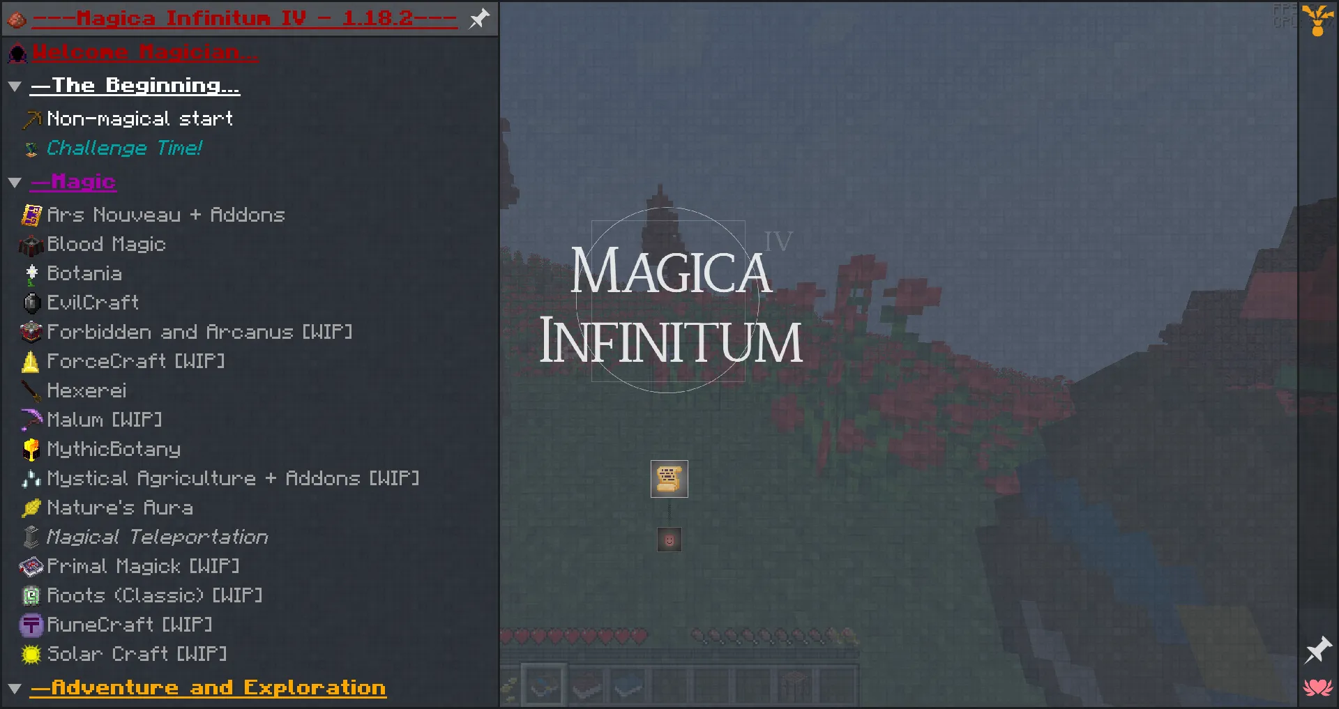 Magica Infinitum IV - 1.18.2, Модпаки, Minecraft