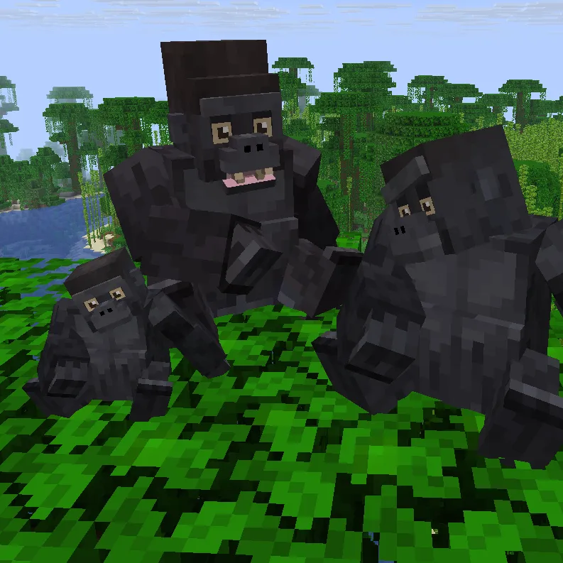Animal Garden - Western Gorilla — скриншот 2 (Моды, Minecraft)
