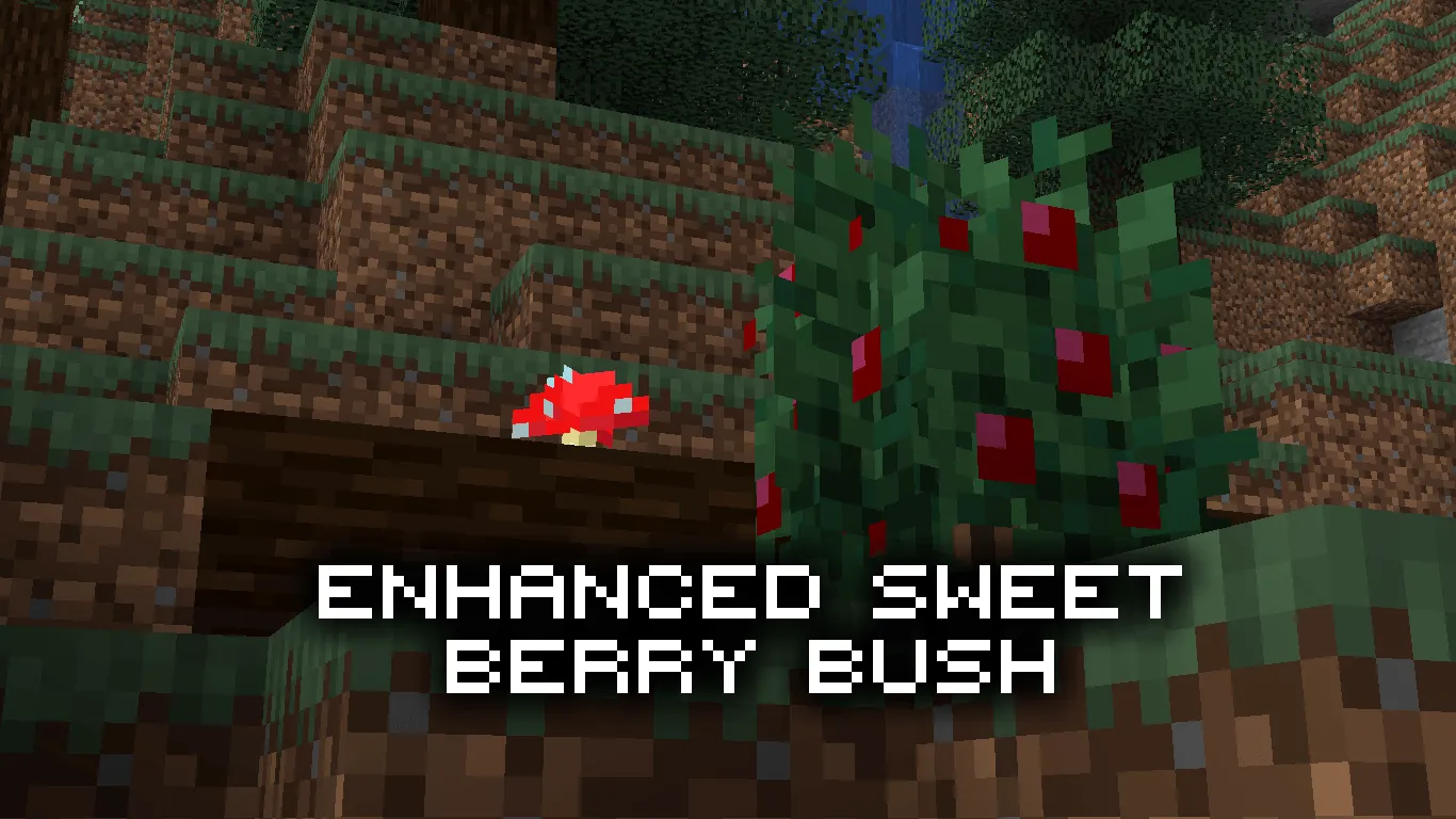Enhanced Sweet Berry Bush — скриншот 1 (Текстуры, Minecraft)