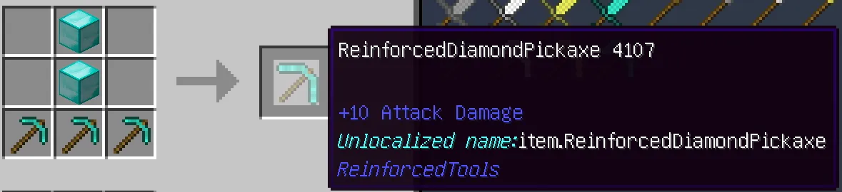 ReinforcedTools, Моды, Minecraft