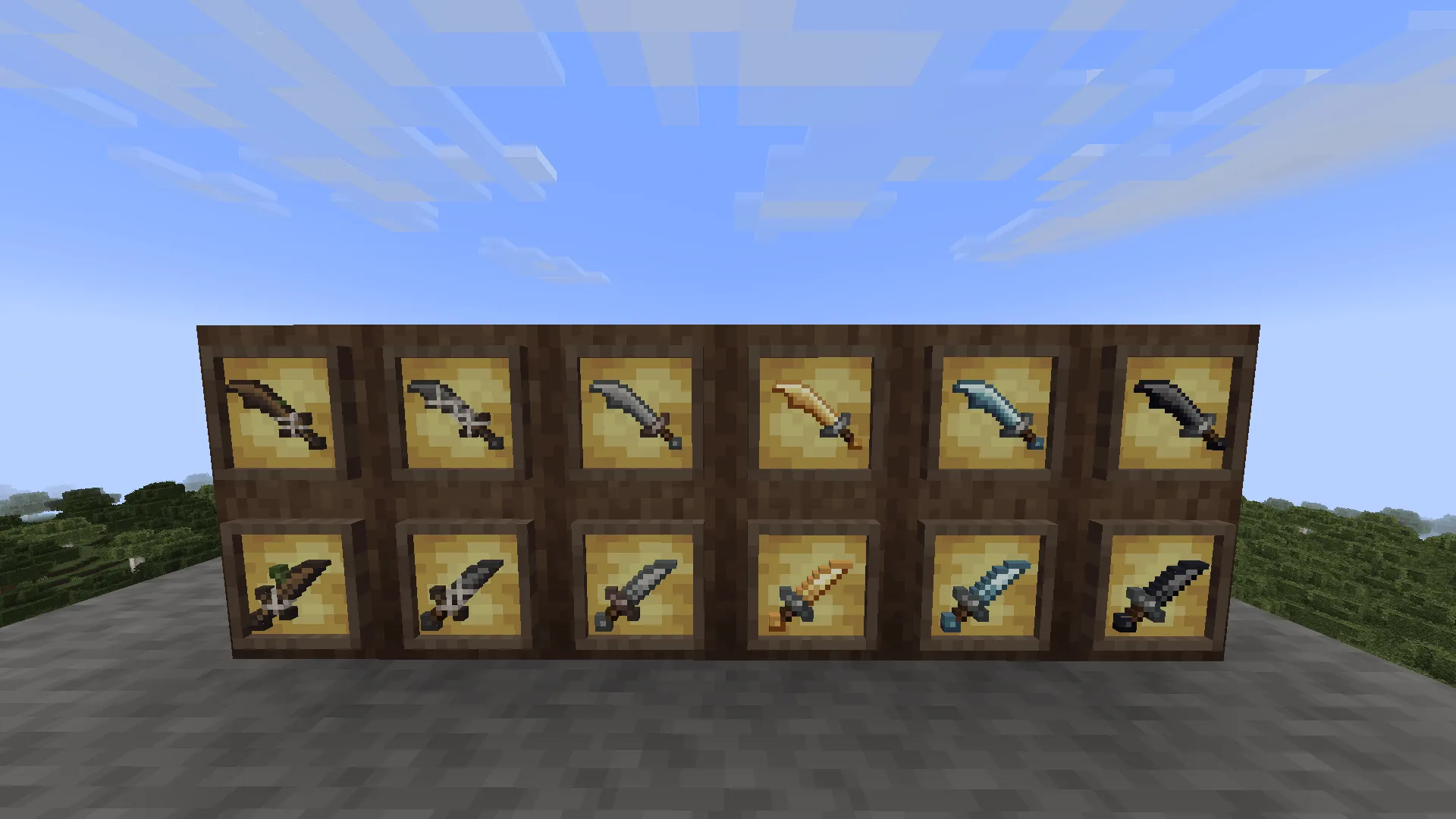 Ashen + Fabled Weaponry — скриншот 2 (Текстуры, Minecraft)