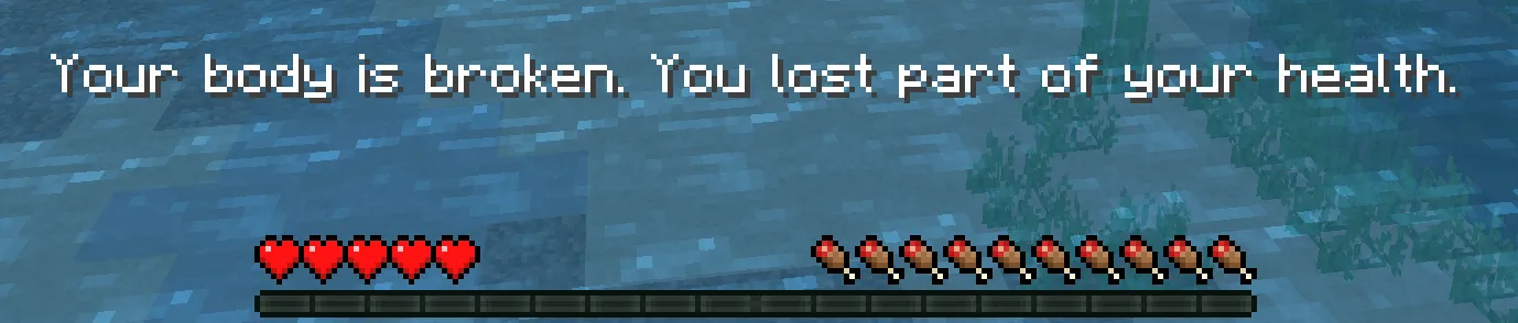 Diminishing Health, Моды, Minecraft