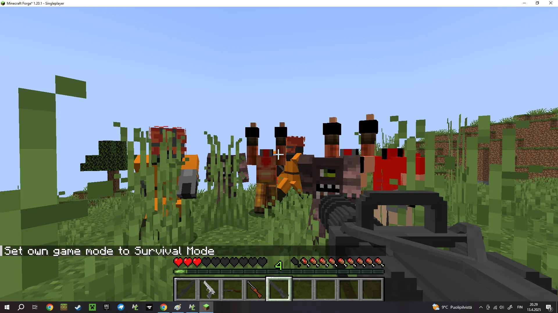Serious Sam 4 Guns and Mobs — скриншот 2 (Моды, Minecraft)