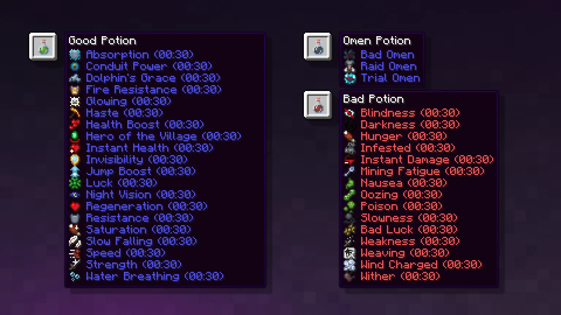 Icons - Effects, Текстуры, Minecraft