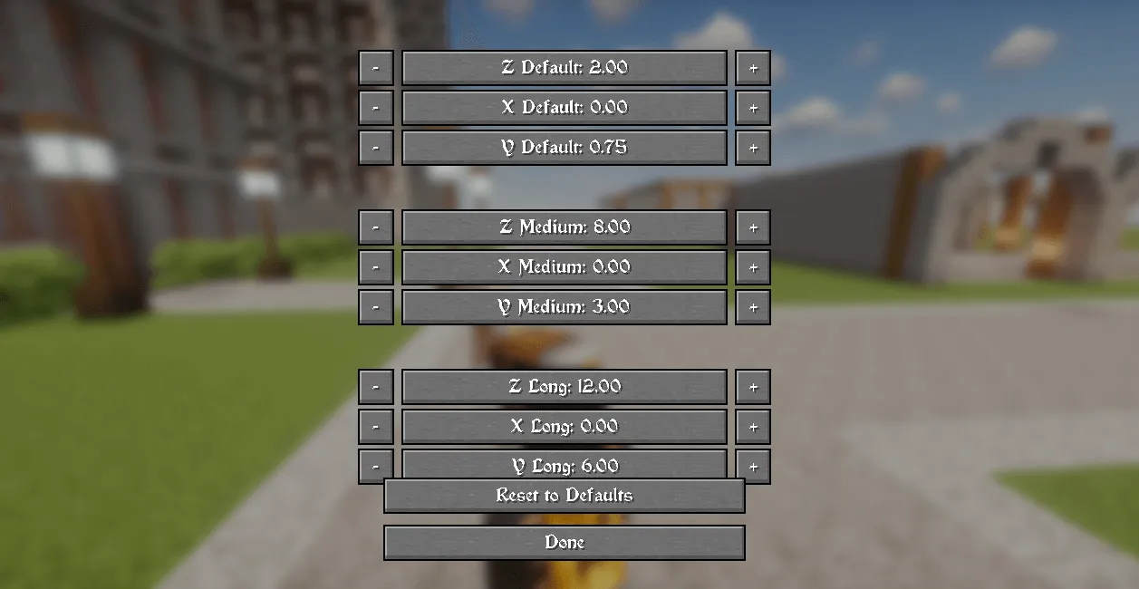 Advancedcamera by LostMortal, Моды, Minecraft