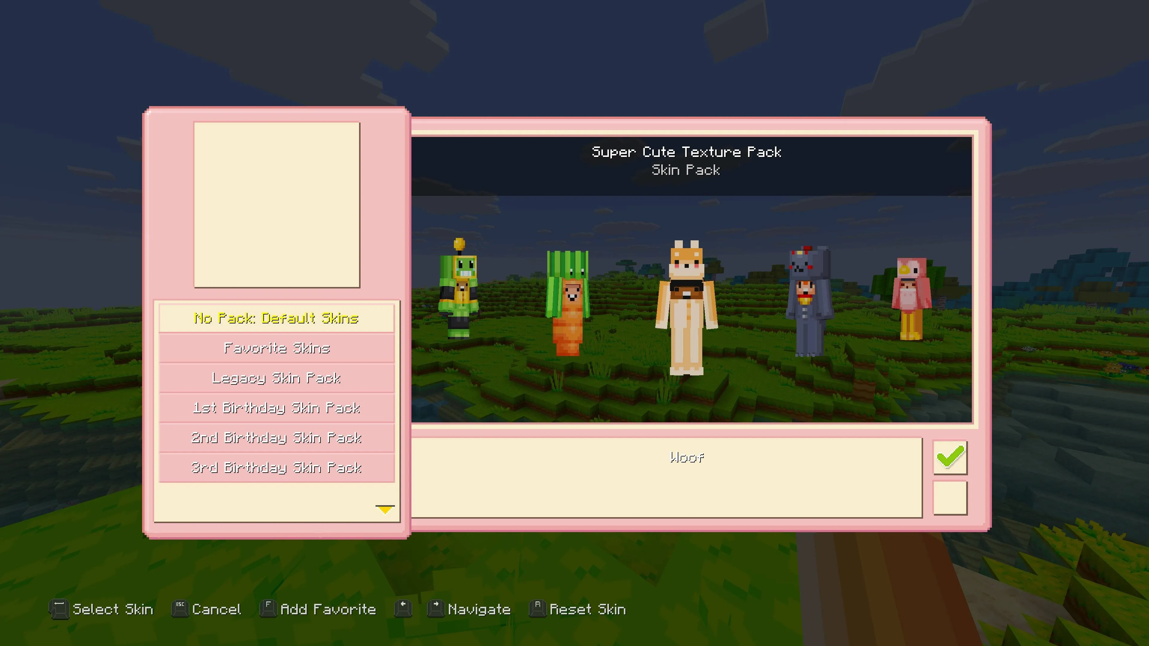 Super Cute, Текстуры, Minecraft