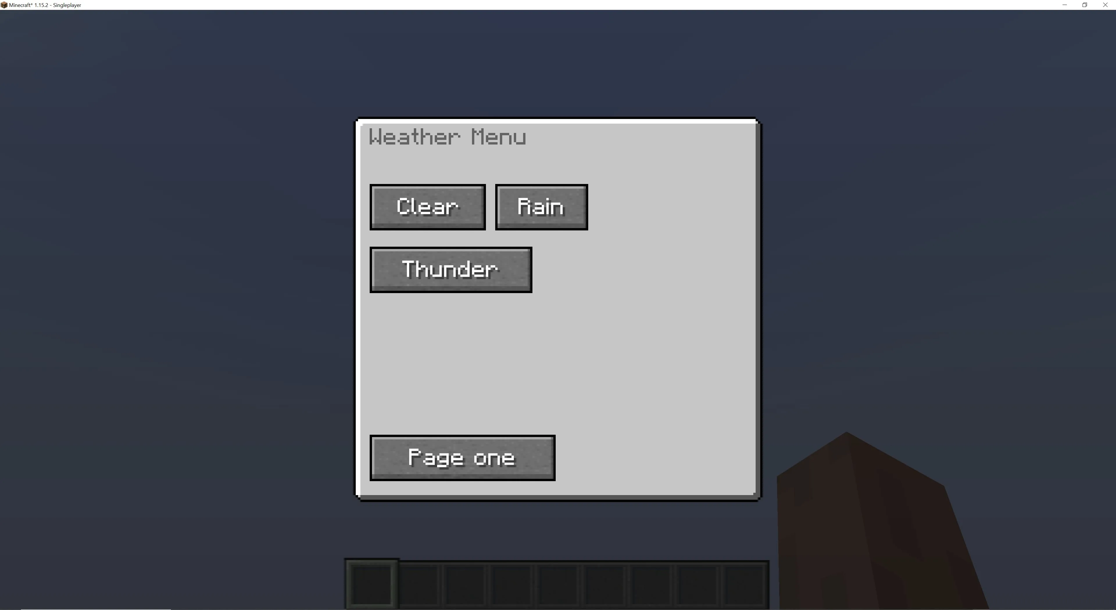 The Command Menu, Моды, Minecraft