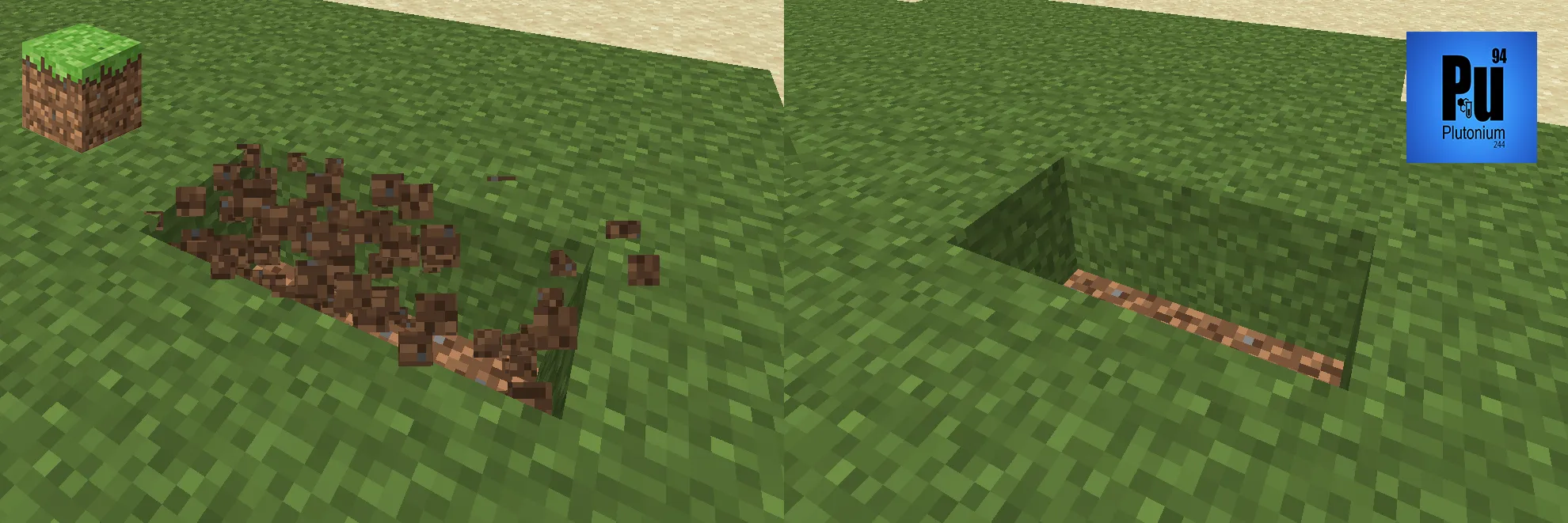 Plutonium, Текстуры, Minecraft
