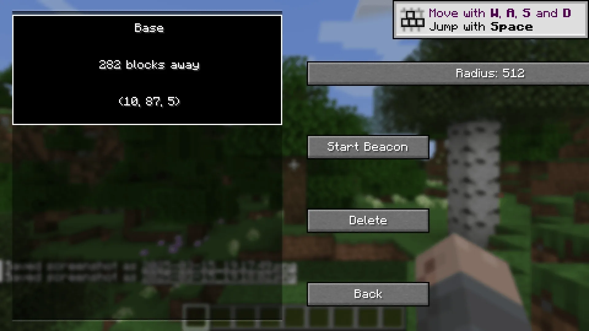 Audio Navigation, Моды, Minecraft