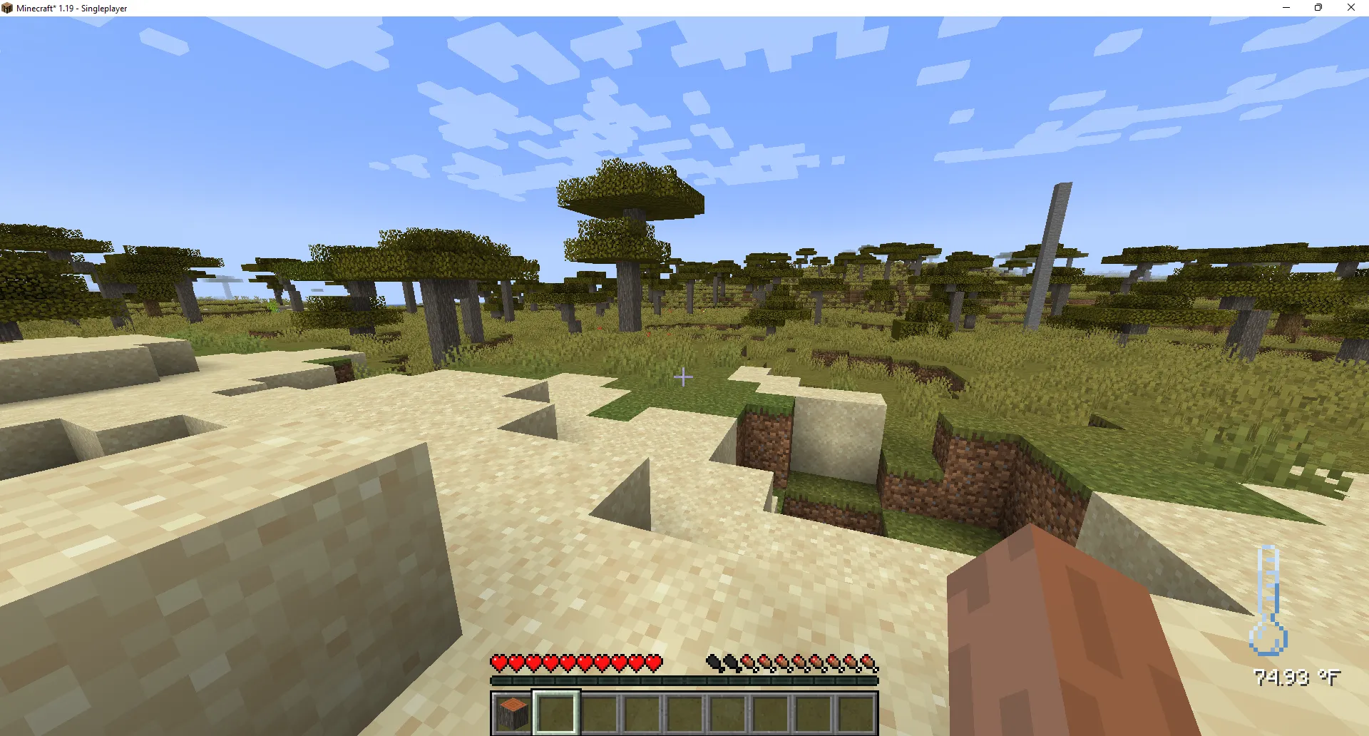 Biomes Temperature (Fabric) — скриншот 3 (Моды, Minecraft)