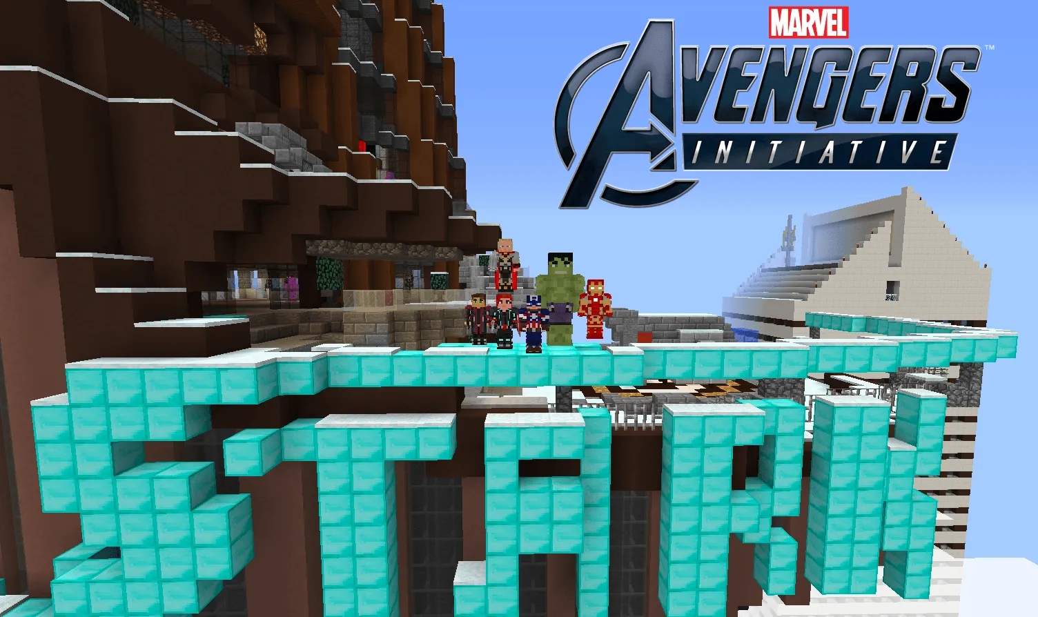 Avengers Initiative Marvel City — скриншот 1 (Модпаки, Minecraft)