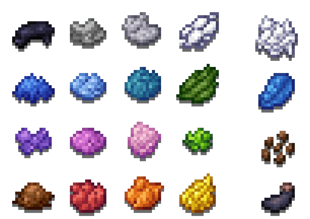 Distinct Dyes, Текстуры, Minecraft