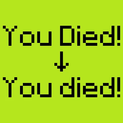 Uncapitalized Death Screens, Текстуры, Minecraft