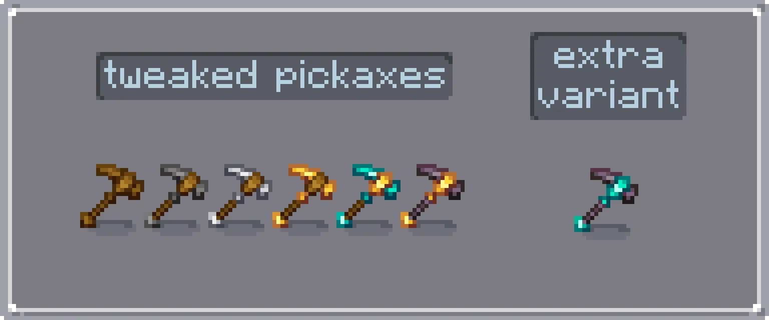Cody Travis' Pickaxe Tweaks — скриншот 1 (Текстуры, Minecraft)