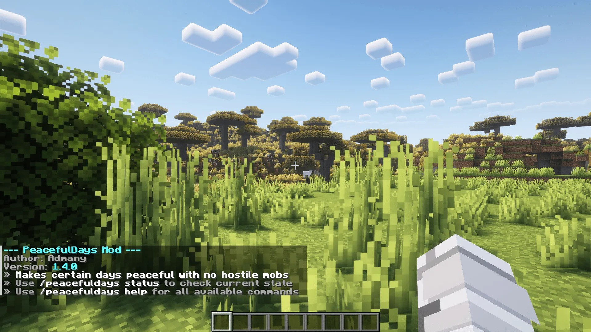 Peacefuldays, Моды, Minecraft