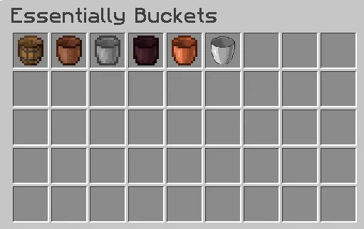 EssentiallyBuckets, Моды, Minecraft