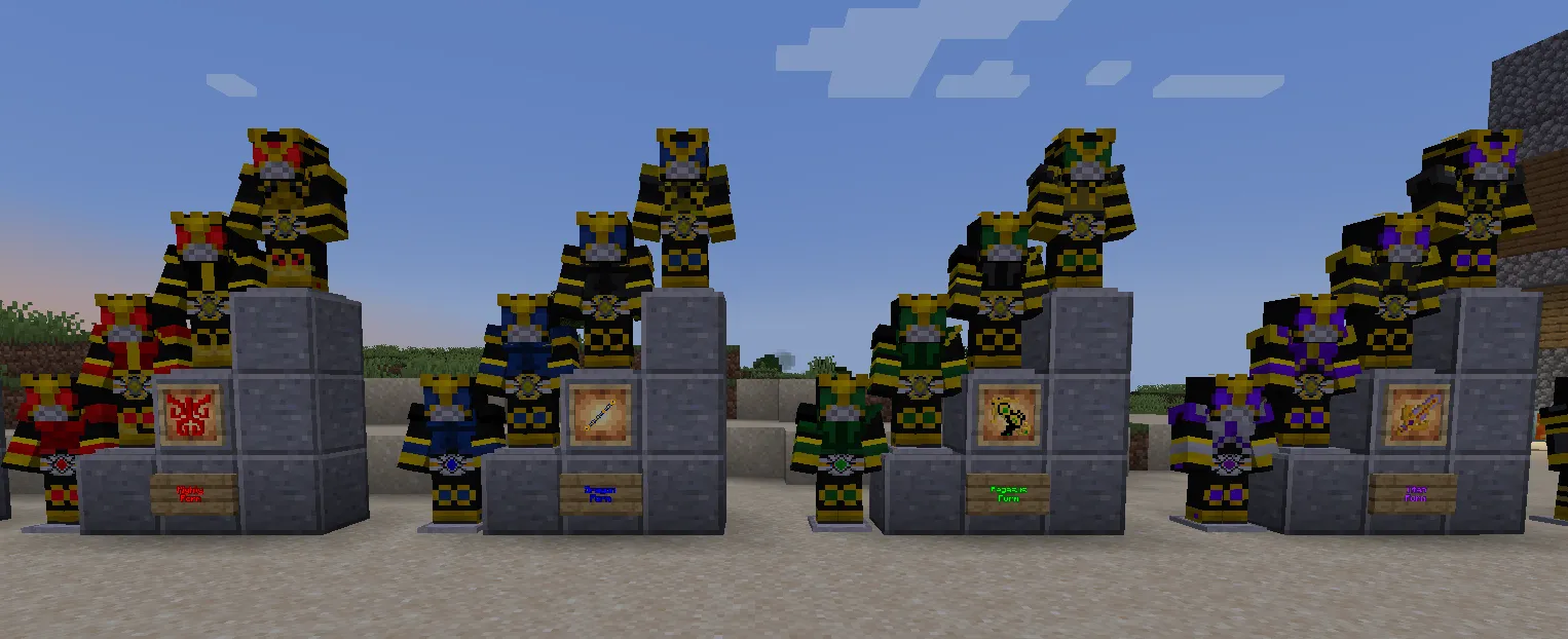 Kamen Rider Pixel Quest 5.0, Моды, Minecraft