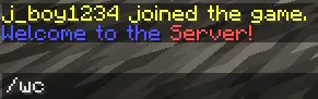 Welcome  — скриншот 1 (Плагины, Minecraft)