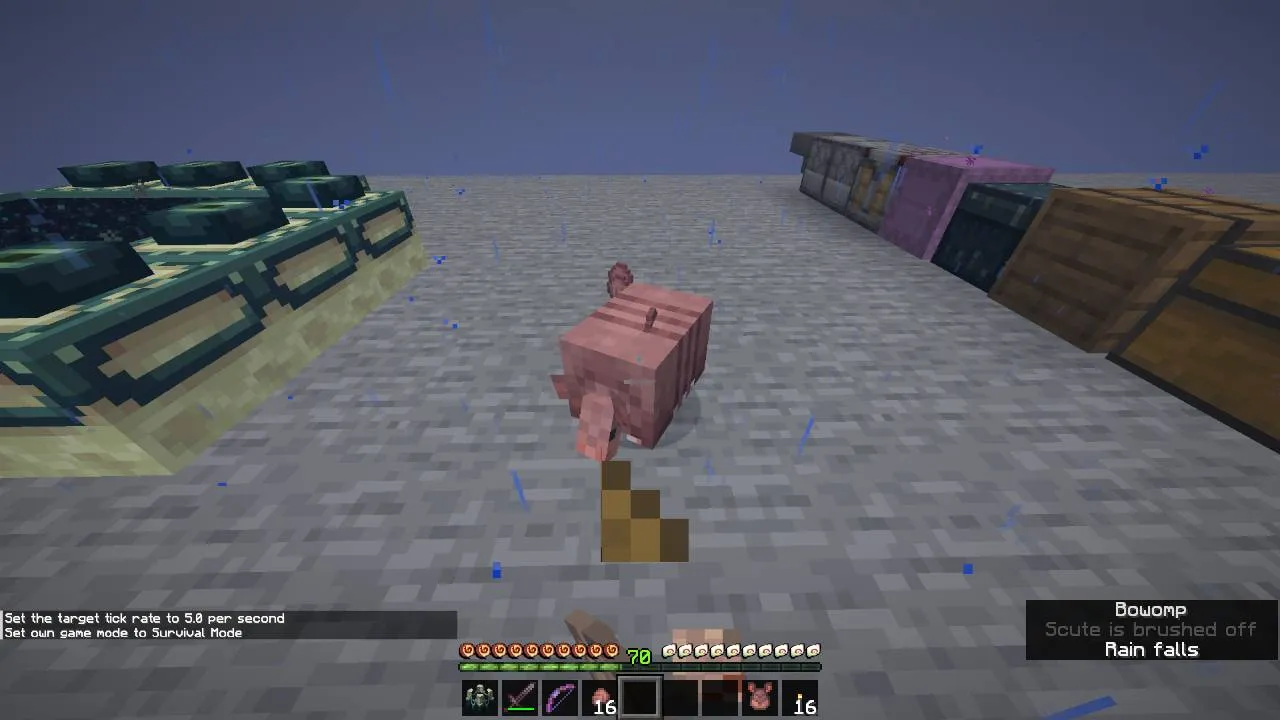 Bowomp Item Break, Текстуры, Minecraft