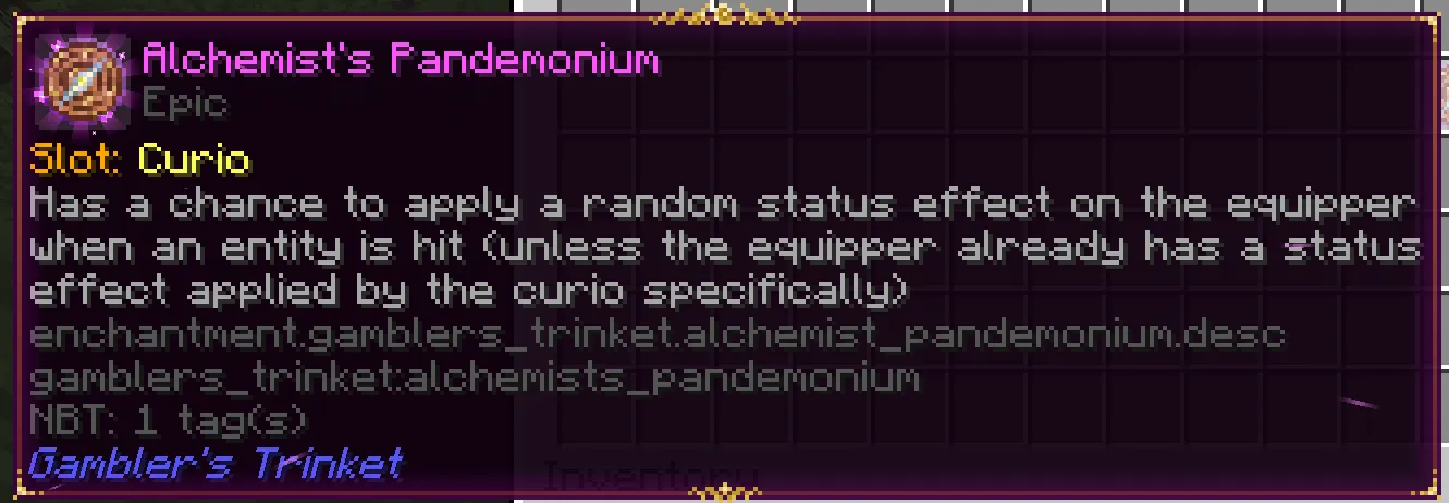 Gambler's Trinket - Alchemist's Pandemonium — скриншот 3 (Моды, Minecraft)