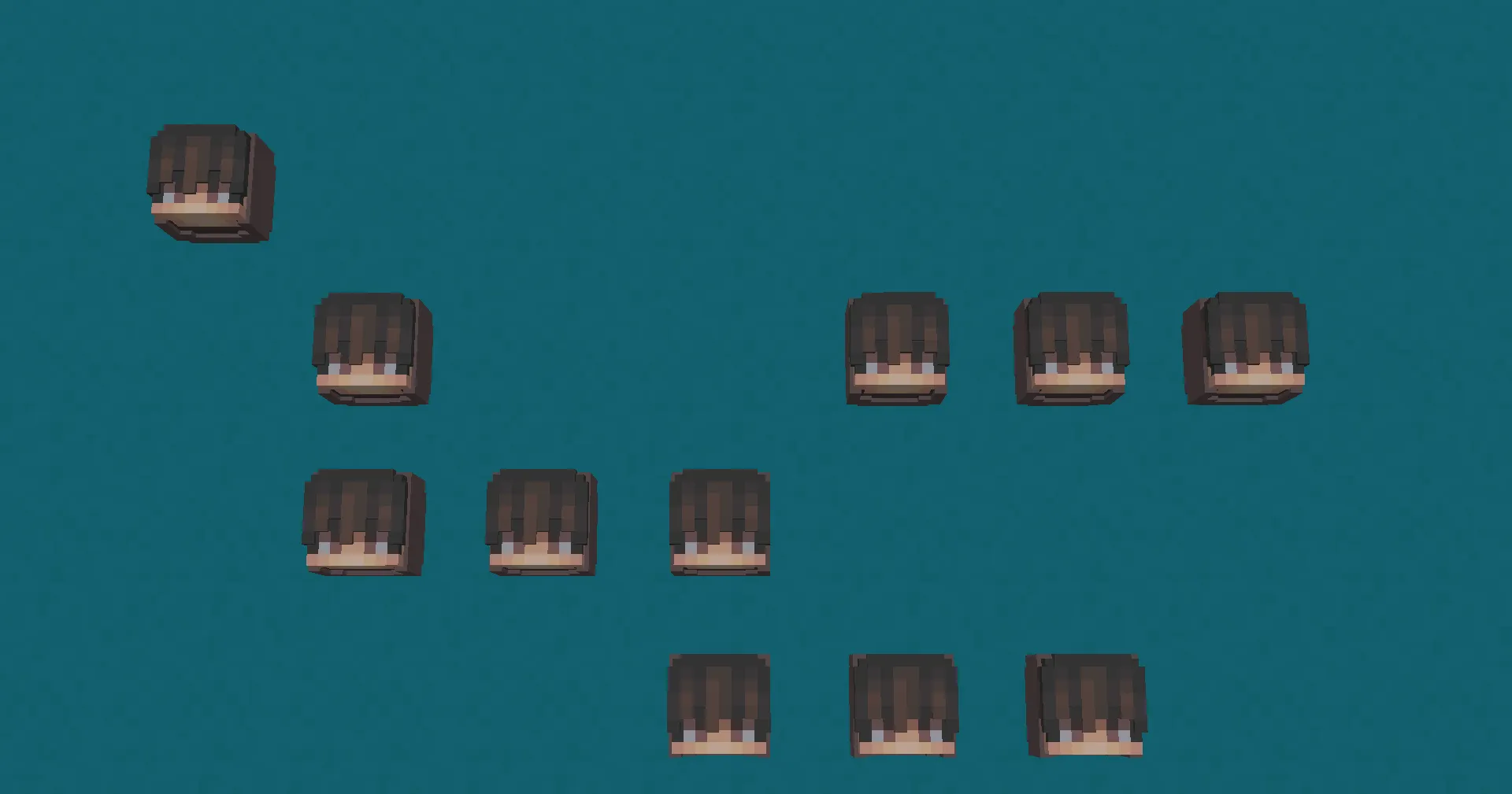Mob head to Player head — скриншот 2 (Дата-паки, Minecraft)