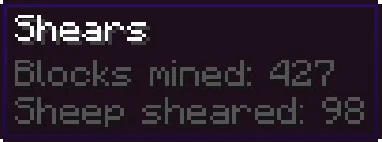 Item Stat Tracker, Моды, Minecraft