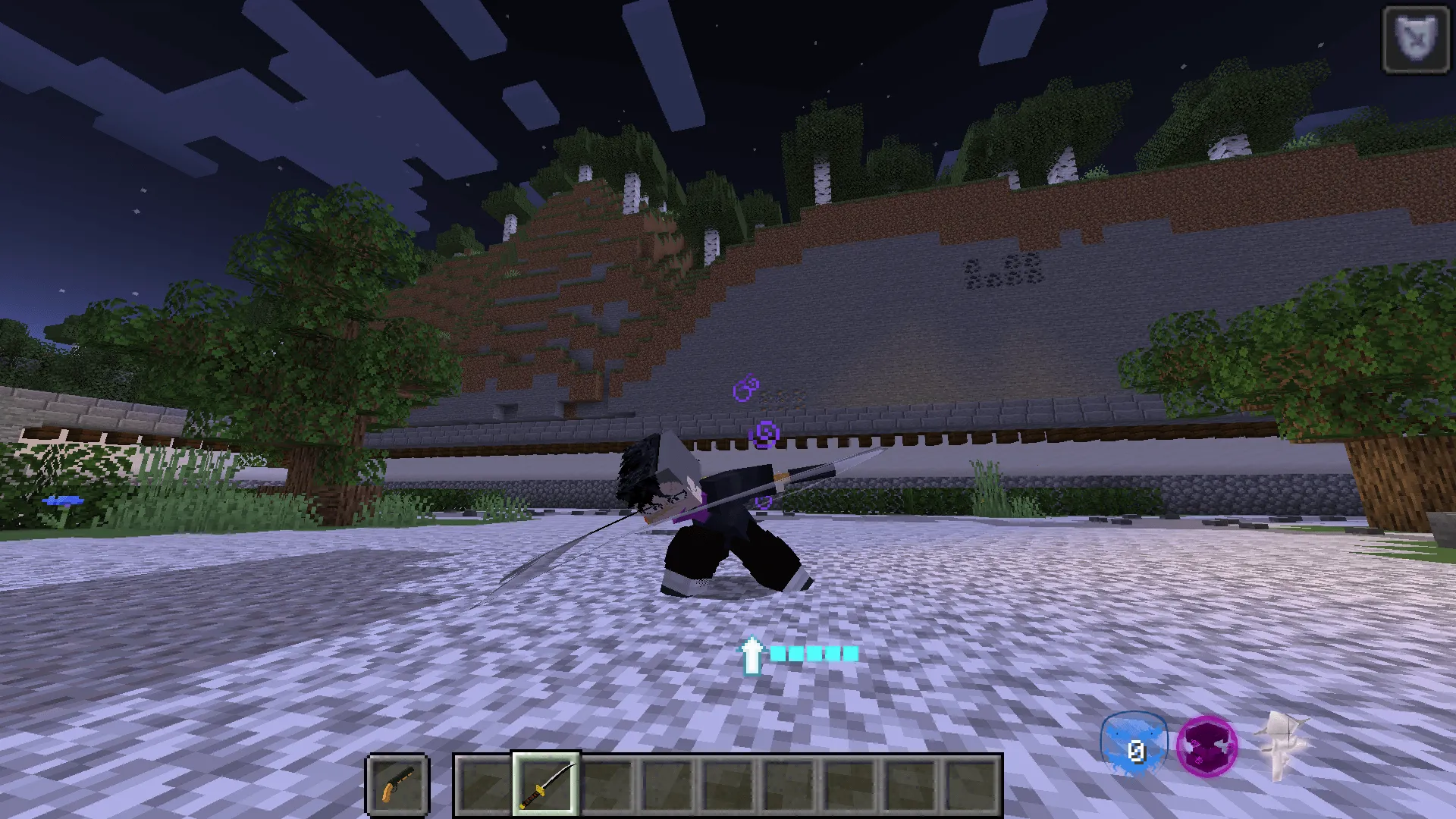 Kimetsu X EpicFight X Weapons of Miracles — скриншот 5 (Моды, Minecraft)