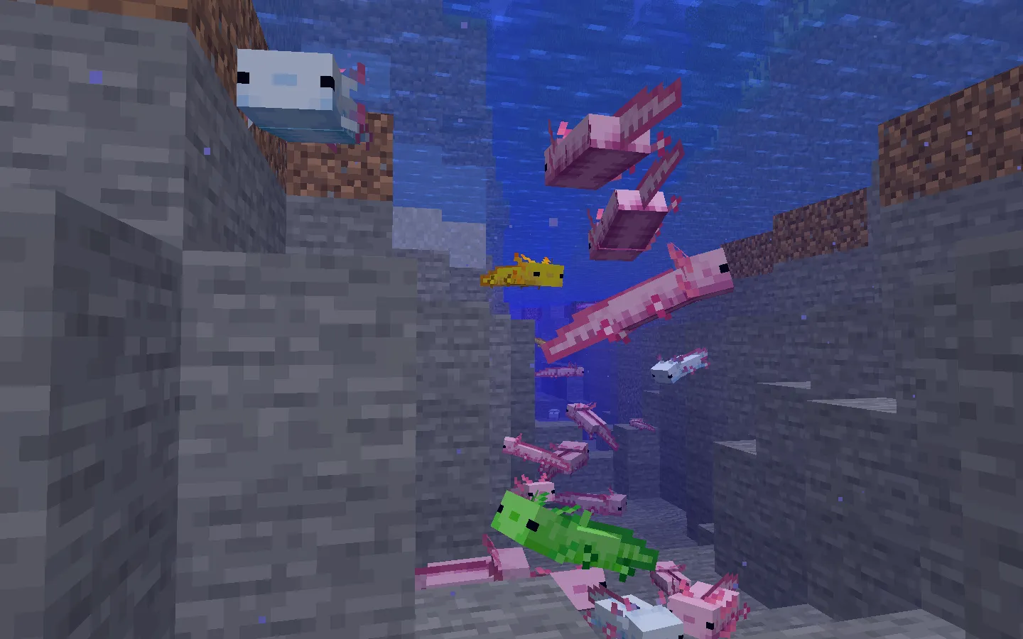 Panda and Axolotl Variants, Текстуры, Minecraft