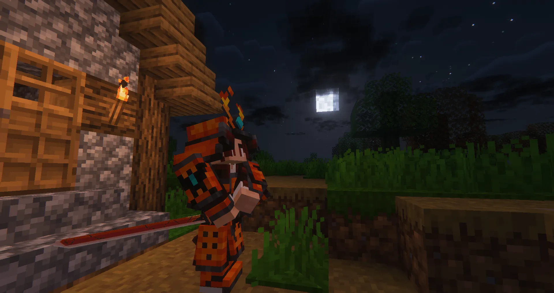 Wizard Samurai - Iron's Spells Addon x Samurai Dynasty, Моды, Minecraft