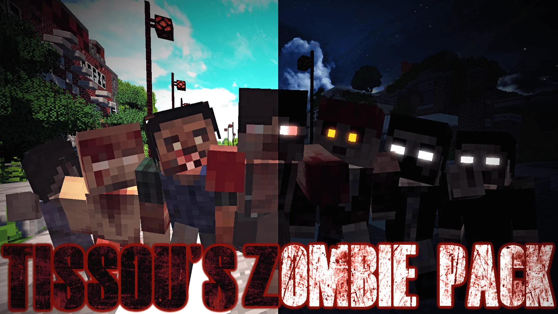 HORROR - The Lost Cities - Zombie Apocalypse — скриншот 4 (Модпаки, Minecraft)