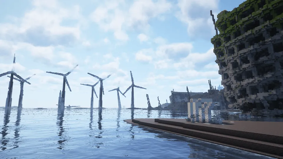 Tideworn - 8 sqkm Forgotten Flooded City — скриншот 8 (Карты, Minecraft)