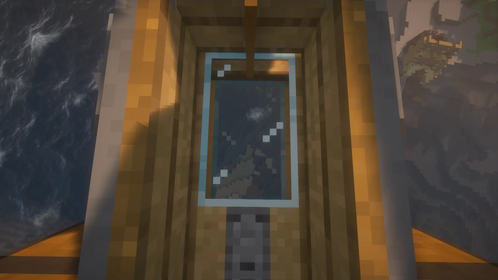 Glass Bottom for Immersive Aircraft Warship — скриншот 2 (Текстуры, Minecraft)