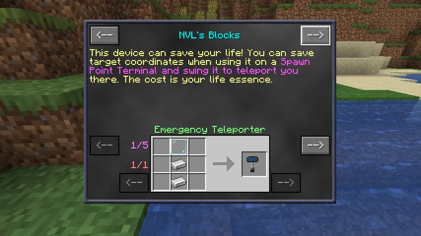 NVL's Blocks, Моды, Minecraft