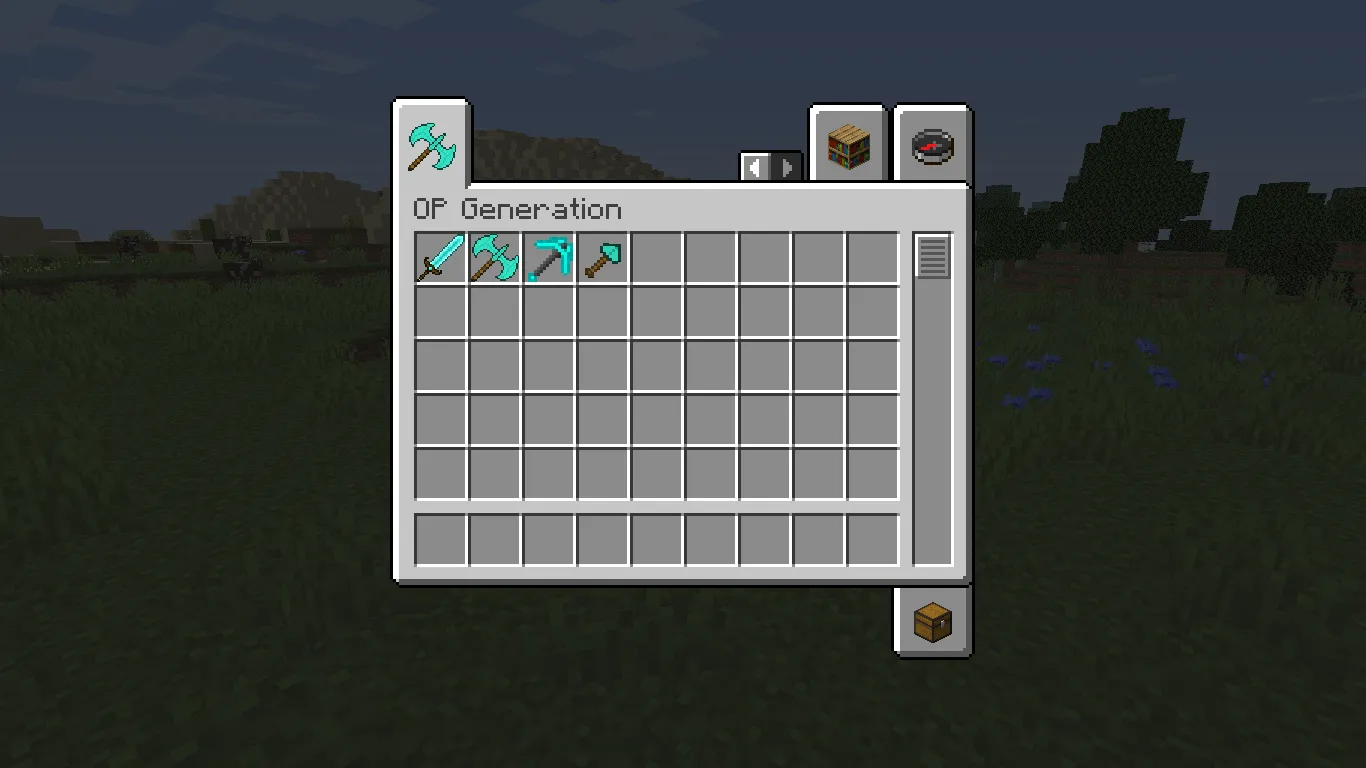 OP GENERATION, Моды, Minecraft