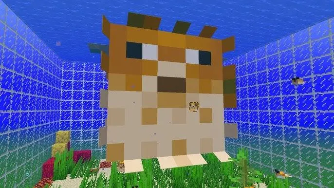 Choking Pufferfish — скриншот 1 (Текстуры, Minecraft)