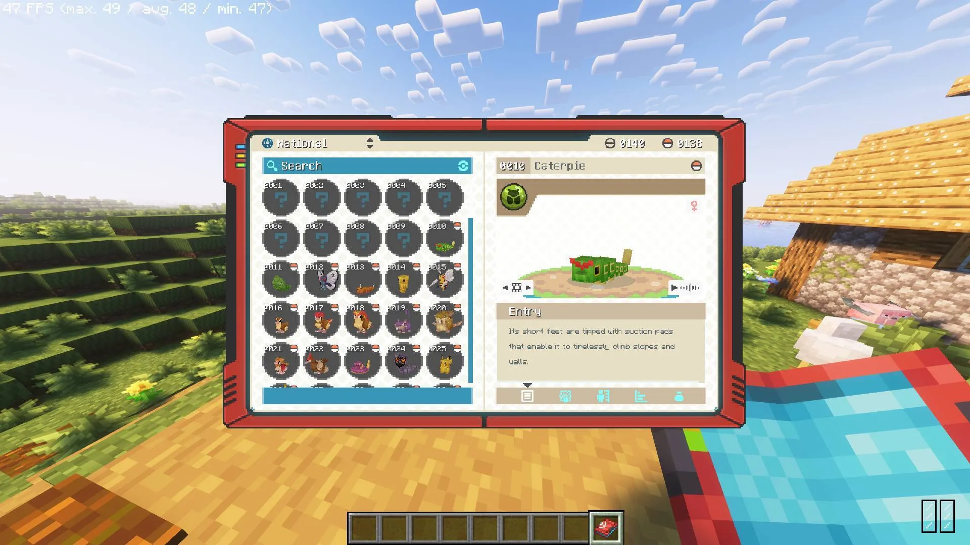 Pokemon Fire Red and Leaf Green interface for cobblemon., Текстуры, Minecraft