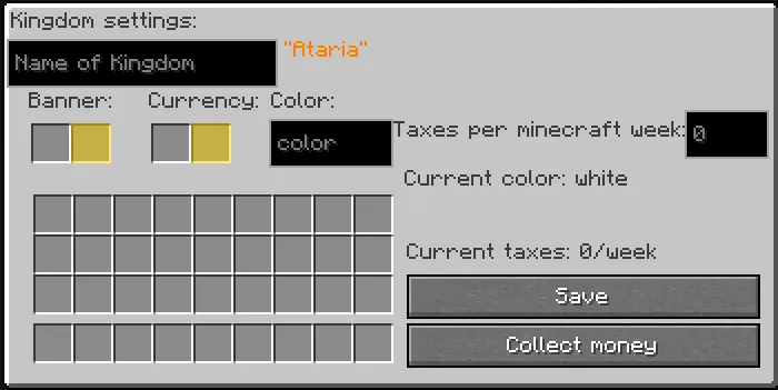 Ataria, Моды, Minecraft