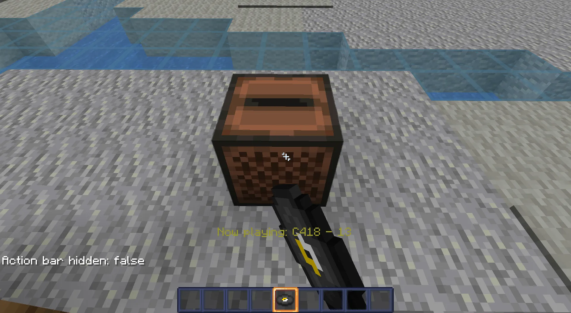 Hide Action Bar — скриншот 1 (Моды, Minecraft)