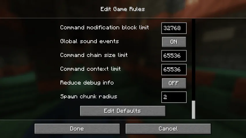 Boring Default Game Rules, Моды, Minecraft
