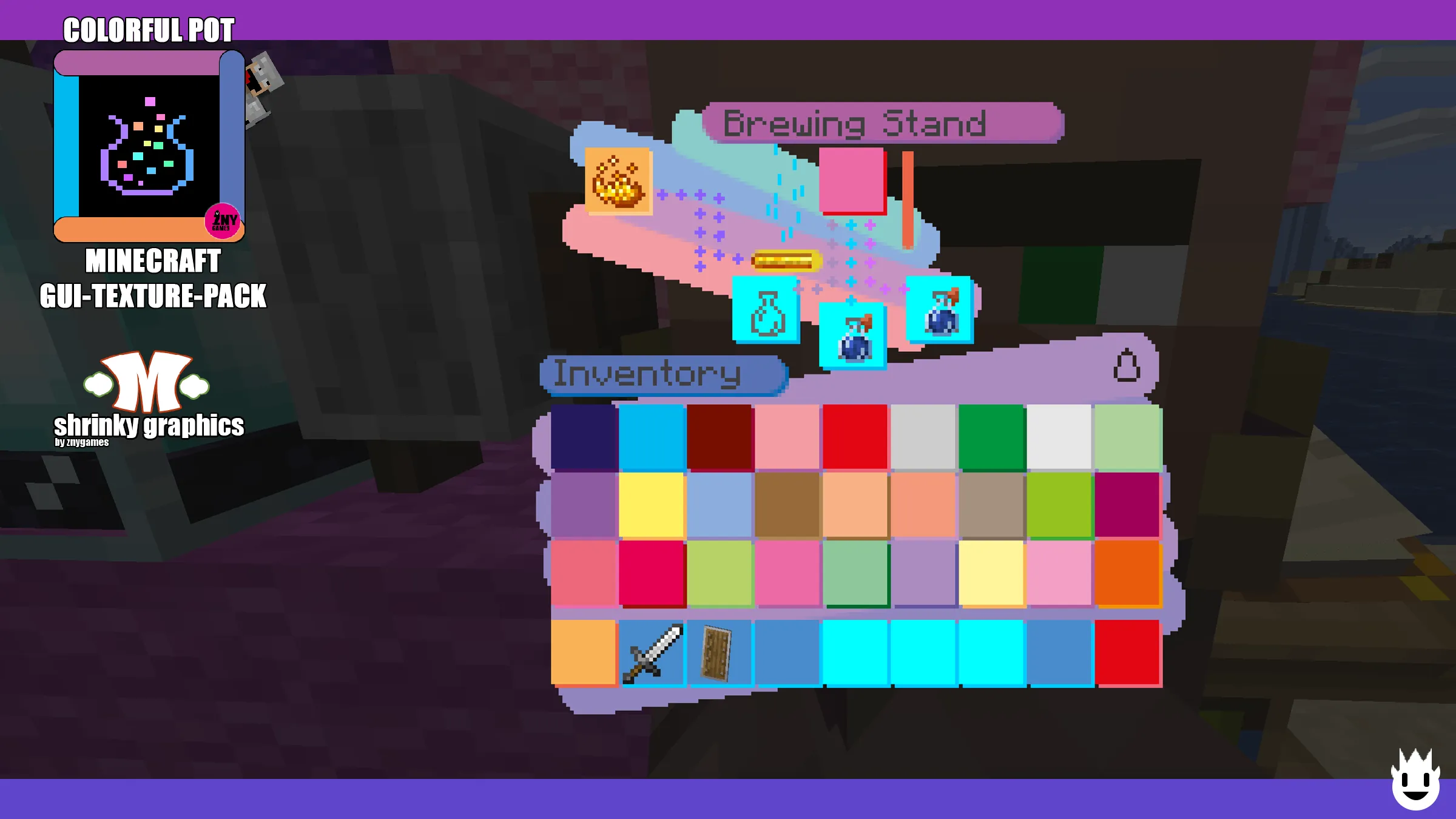 COLORFUL POT | GUI-TEXTURE-PACK — скриншот 12 (Текстуры, Minecraft)