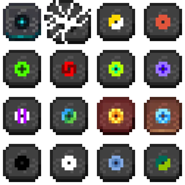 Square Music Disc, Текстуры, Minecraft