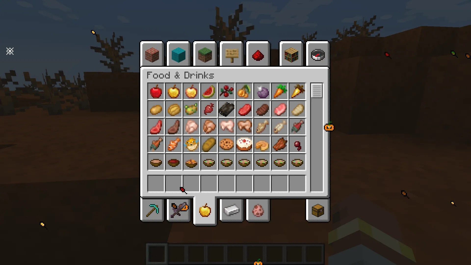 Halloween falling leaves — скриншот 2 (Моды, Minecraft)