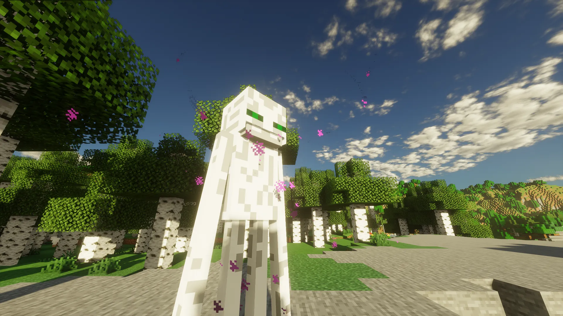 Pyvtron´s White Enderman — скриншот 2 (Текстуры, Minecraft)